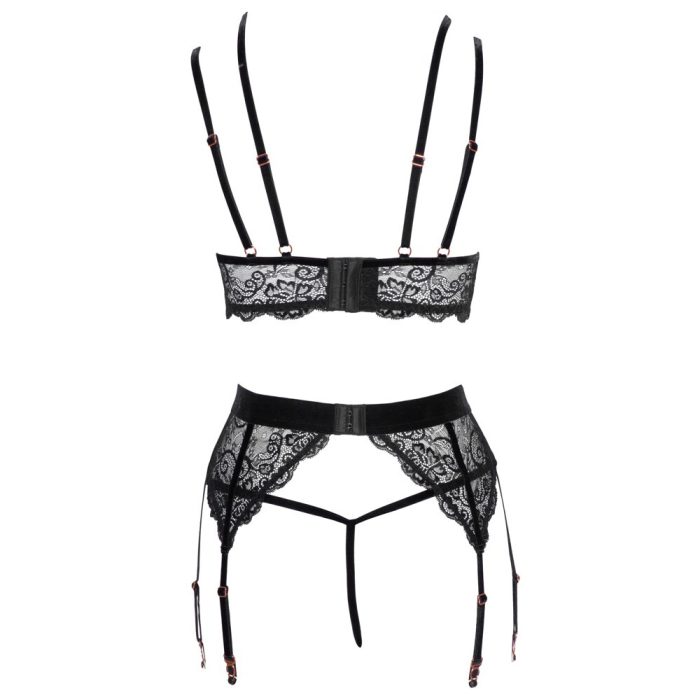 Abierta Fina Lacey Open Suspender Set - Image 2