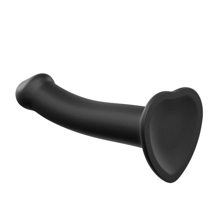 Strap On Me Silicone Dual Density Bendable Dildo Small Black - Image 2