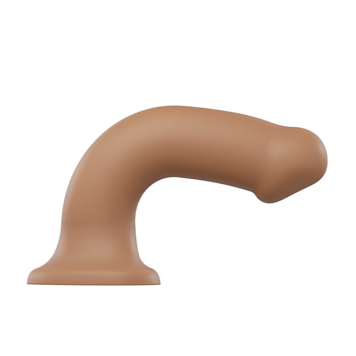 Strap On Me Silicone Dual Density Bendable Dildo Small Caramel - Image 2