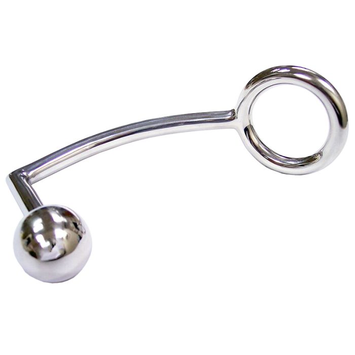 Stainless Steel Cock Ring With Anal Probe - Image 2