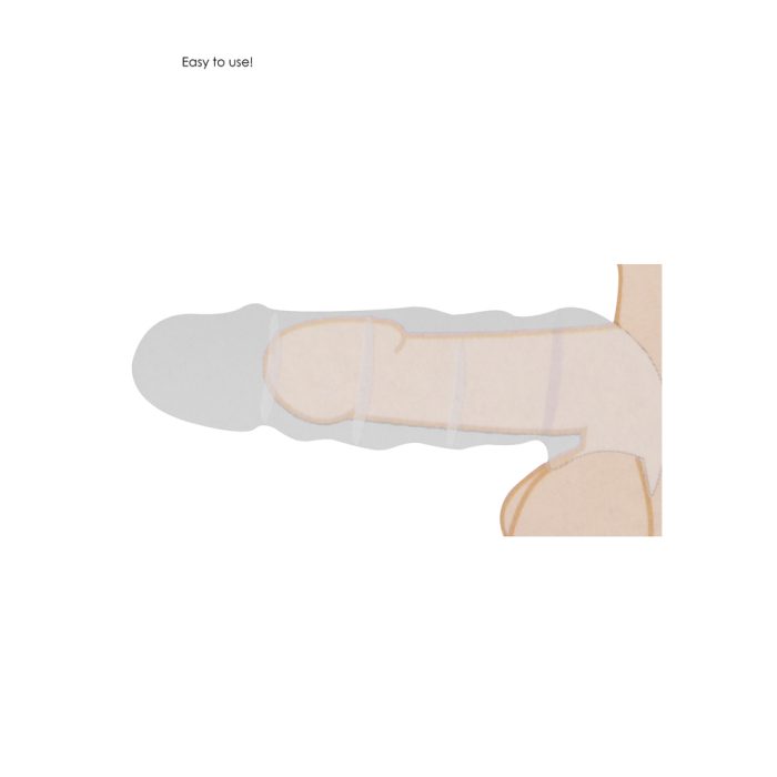 RealRock 9 Inch Penis Sleeve Flesh Tan - Image 3