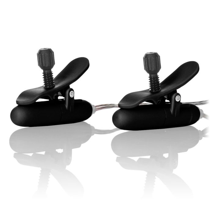 Heated Vibrating Nipple Teasers Black - Image 2