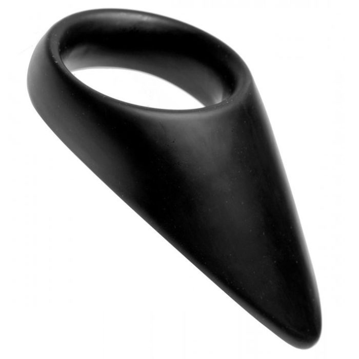 Taint Teaser Silicone Cock Ring And Taint Stimulator 2 Inch - Image 2